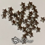 Margele Acrilice Stea 3D Argintii Platina -5mm-10 buc-6mm-10 buc