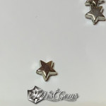 Margele acrilice -ccb- in forma de stea 3D-5mm-10 buc