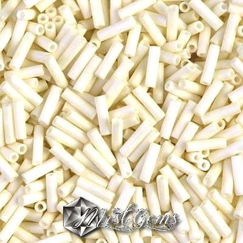 Miyuki Bugle BB2-2021 Matted Opaque Cream