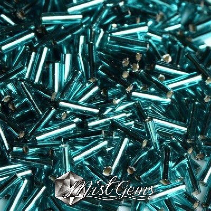 Miyuki Bugle BB2-2425 Silver Lined Teal