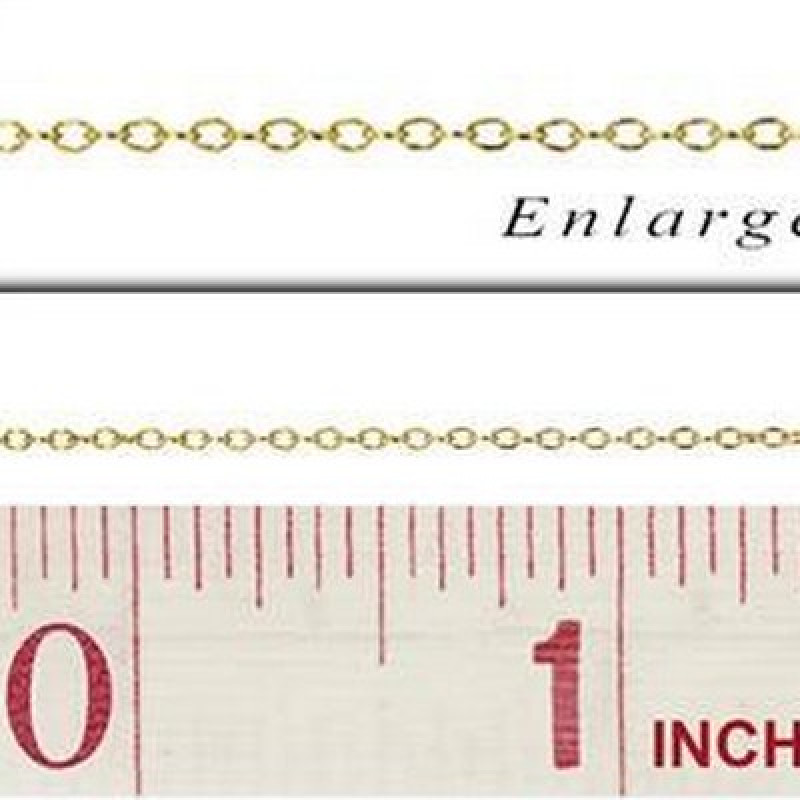 Lant cu Zale Rolo Gold Filled -1.6X1.2mm-20cm