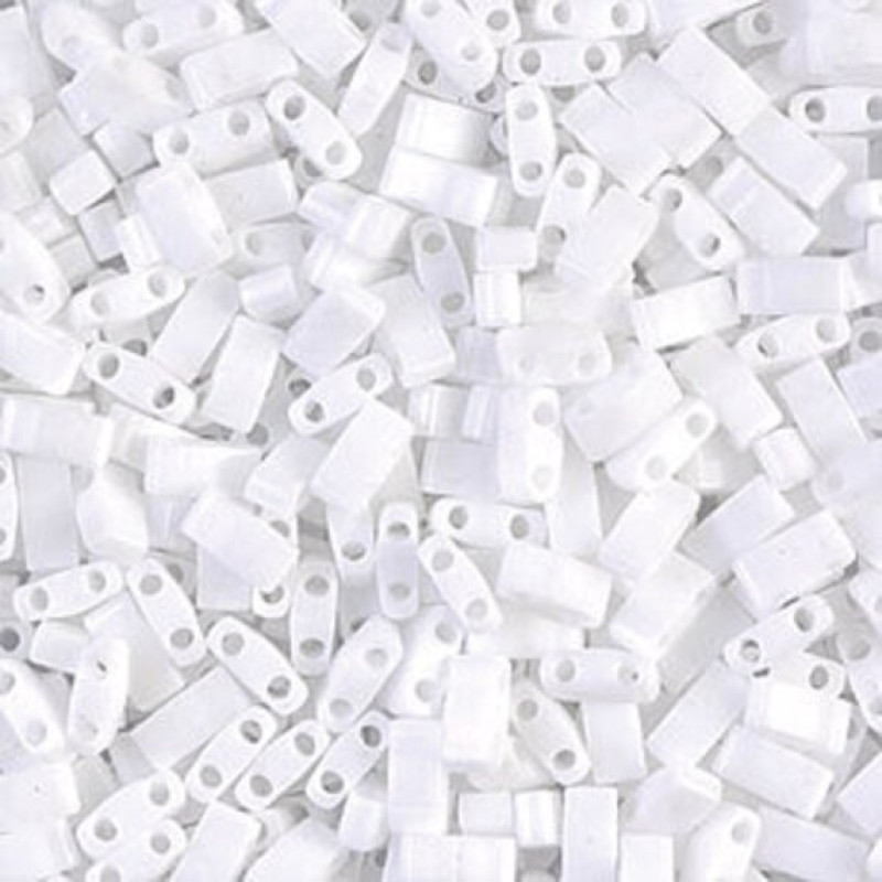 Miyuki Half-Tila 0402-Opaque White-HTL402