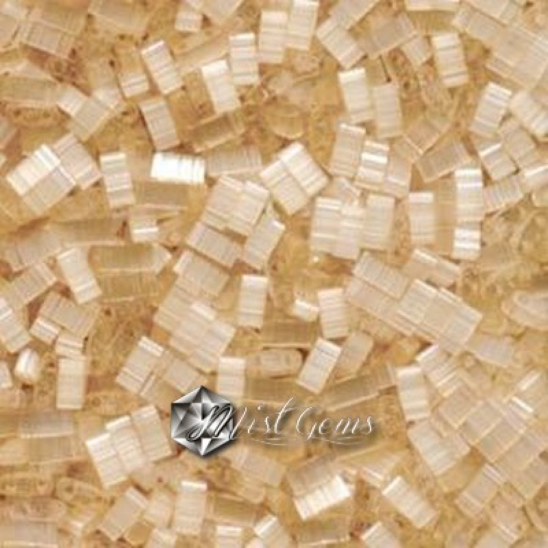Miyuki Half-Tila 2593-Pale Light Orange Silk Satin-HTL2593