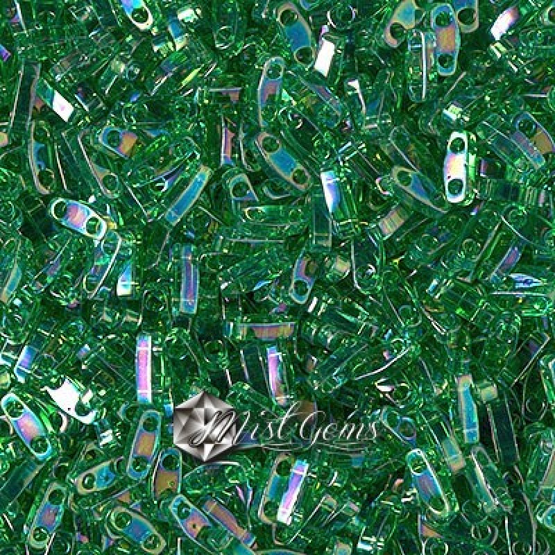 Miyuki Quarter-Tila 0179-Transparent Green AB-QTL179