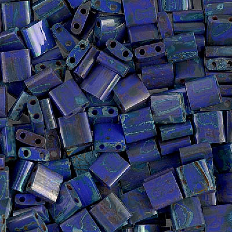 Miyuki Tila 4518-Opaque Picasso Cobalt-TL4518