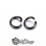 Zale din inox 5X0.8mm culoare negru-10 buc