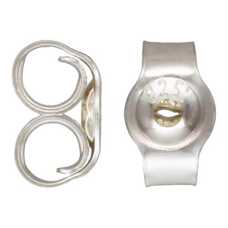 Fluture Cercei din Argint 925 Antitarnish gaura ac 0.7mm-10 buc,
