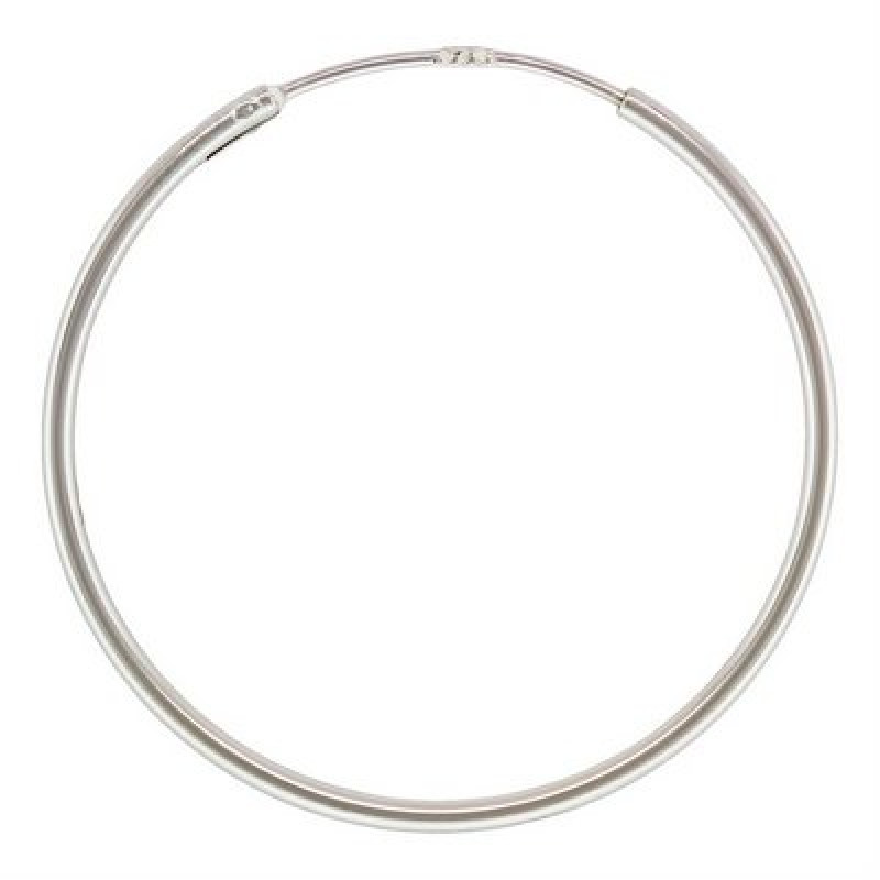 Baza Confectionat Cercei Hoop din Argint 925 Antitarnish-Cerc -50mm -1pereche