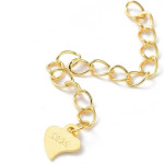 Extensie din Lant,din Argint 925 placat cu aur 18k-40mm -1buc