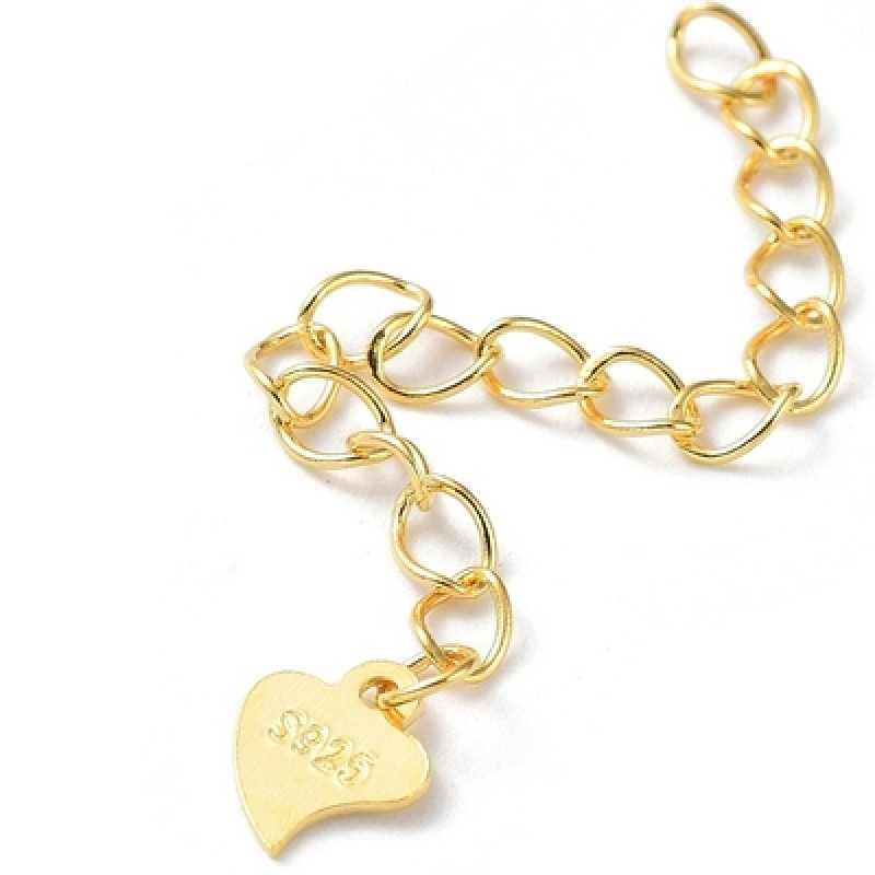 Extensie din Lant,din Argint 925 placat cu aur 18k-40mm -1buc
