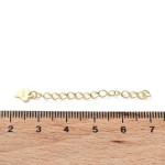 Extensie din Lant,din Argint 925 placat cu aur 18k-40mm -1buc