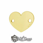 Link din Aur 14k-585-Inima-10mm