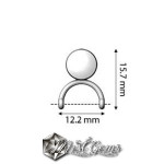 Cymbal VENIO II-Baza confectionat cercei ,placati cu aur 24k,pentru margele Miyuki 11/0