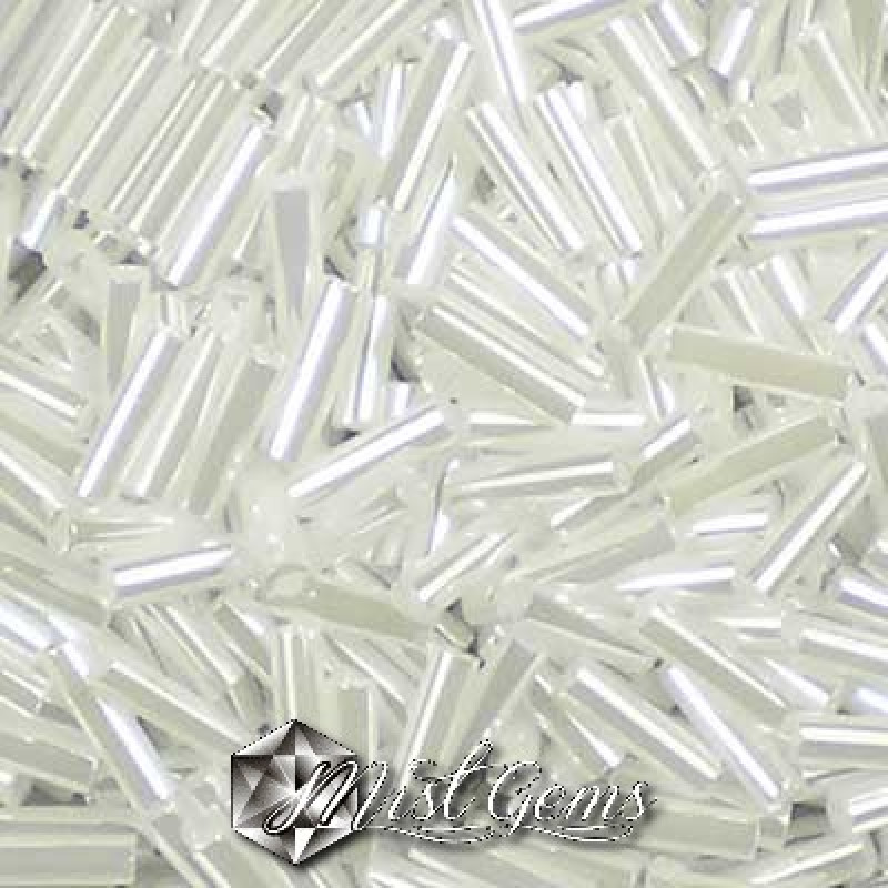 Miyuki Bugle BB2-0528 Opaque White Ceylon
