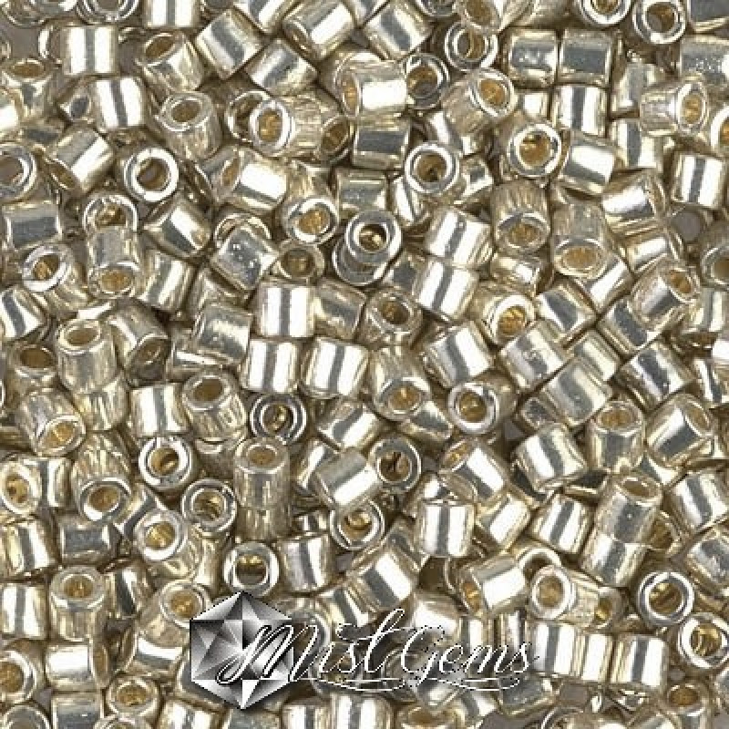 Delica 8/0 DBL 1831 Duracoat Galvanized Silver-20gr