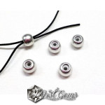 Rondele Aur Roz din Alama cu Cauciuc Siliconic in Interior-7X3.5mm-1 buc.