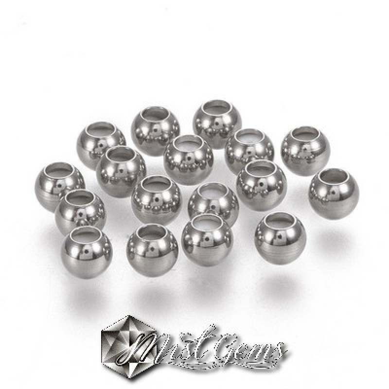 Margele din Inox cu Cauciuc Siliconic in Interior -4X3.3mm-1 buc.