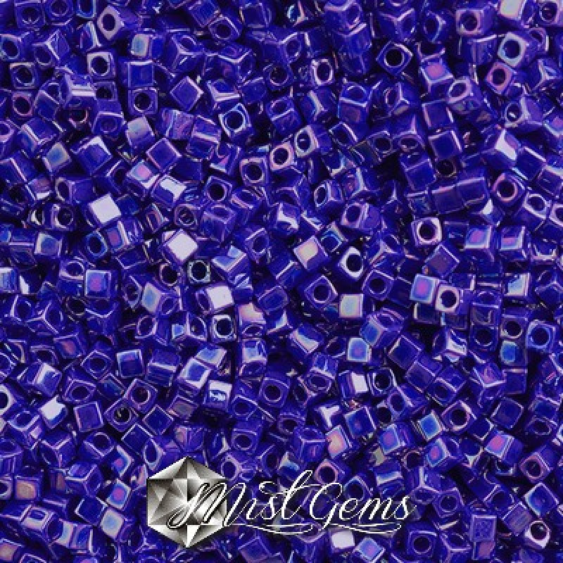Miyuki Square Beads SBS0484 Opaque Cobalt AB-1.8mm