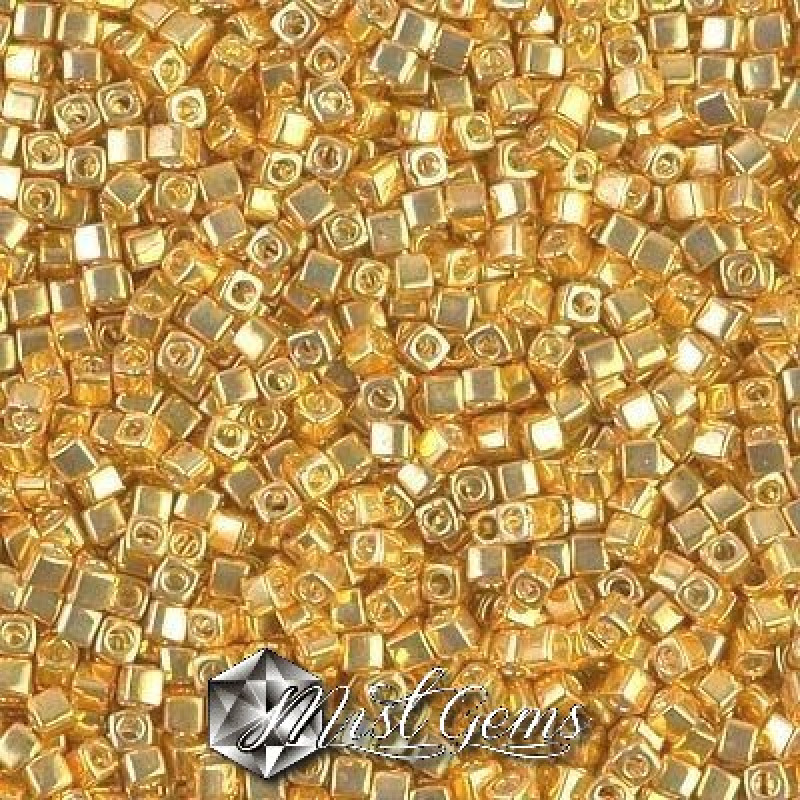Miyuki Square Beads SBS1053 Galvanized Yellow Gold-1.8mm