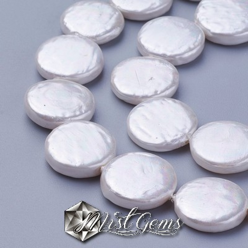 Banuti din Sidef de Scoica ,15-16X3-4mm,Alb-4 buc