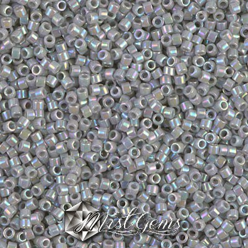 Delica 11/0 DB 1579 Opaque Ghost Grey AB