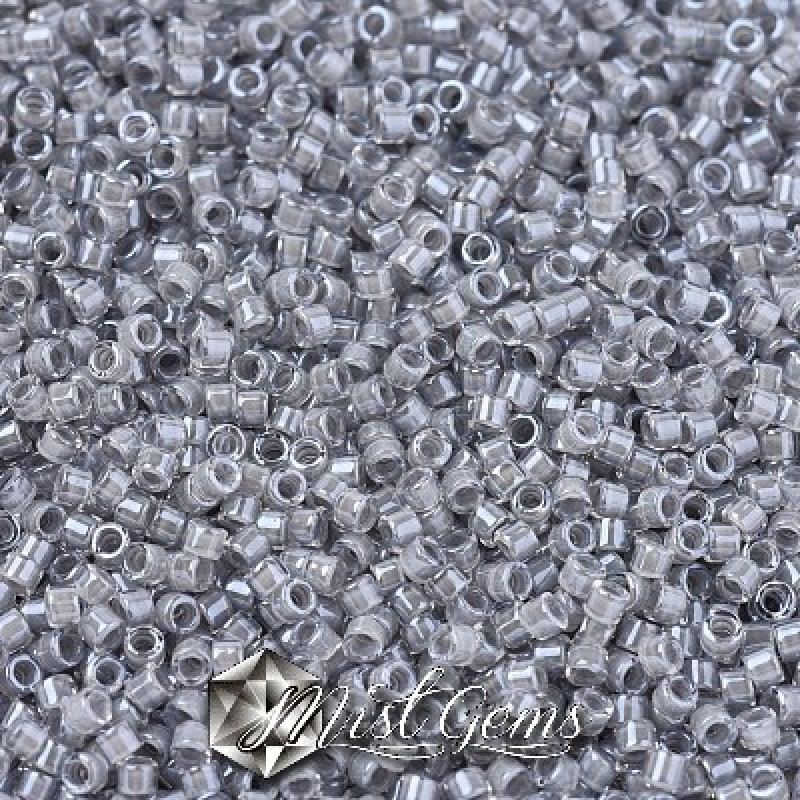 Delica 11/0 DB 2392 Fancy Lined Pearl Grey
