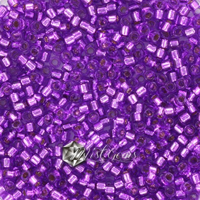 Delica 11/0 DB 1345 Silver Lined Dyed Magenta