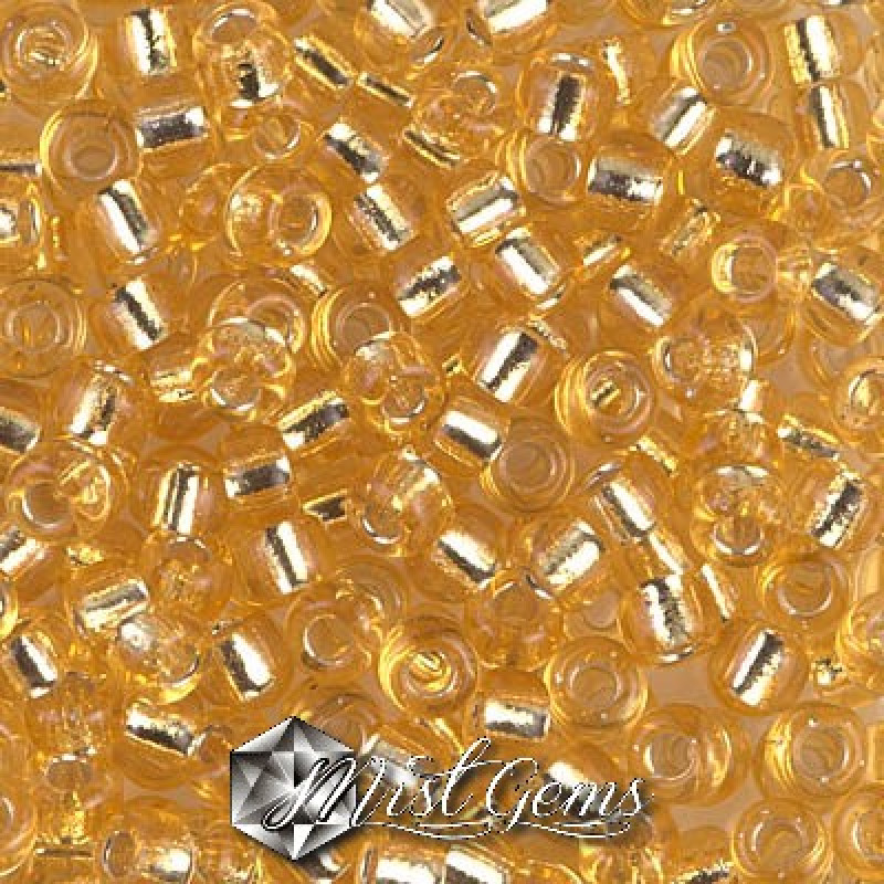 Miyuki Round Rocailles RR06/0-0002 Silverlined Light Gold