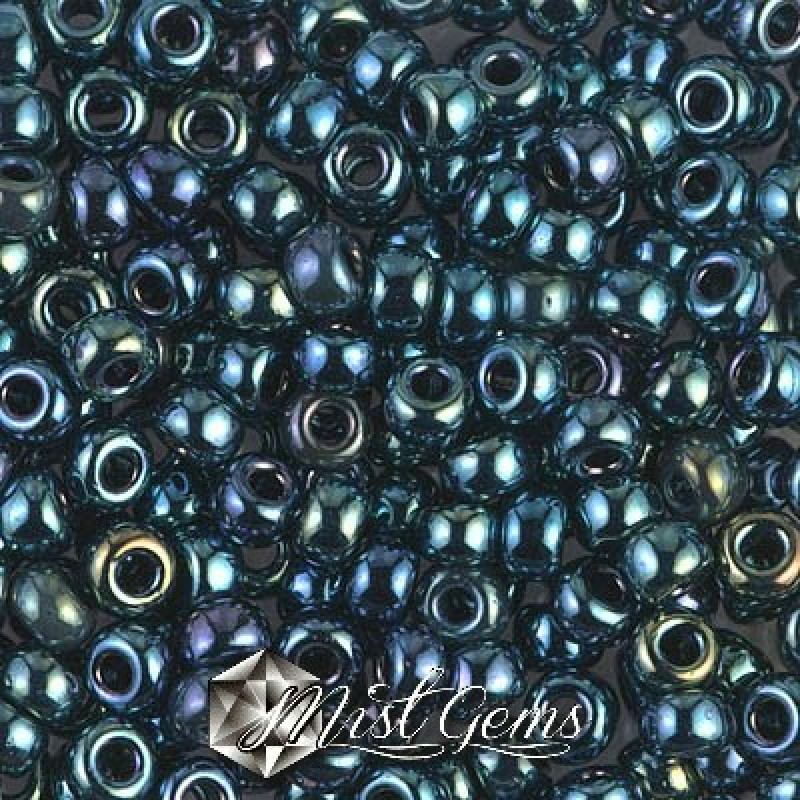 Miyuki Round Rocailles RR06/0-0456  Metallic Iris Gunmetal