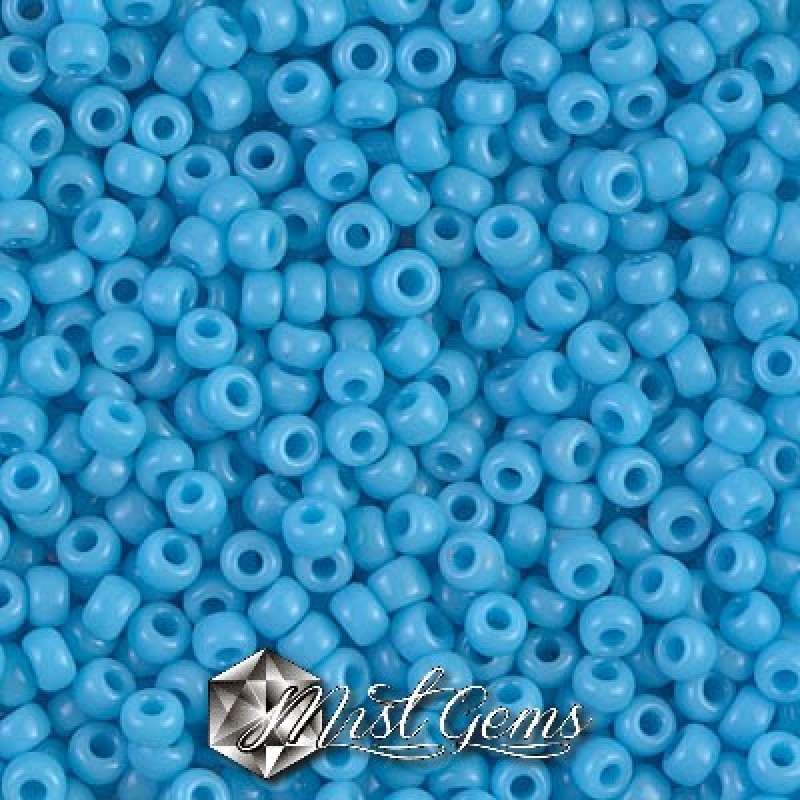 Miyuki Round Rocailles 8/0 RR 0413 Opaque Turquoise Blue