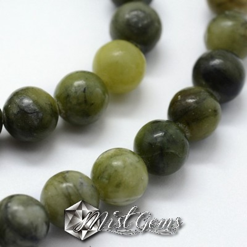 Jad African Natural Sfere 6mm -Sir 37cm