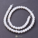 Agate Sfere  (Crackle) Erodate Albe 4mm-50 buc