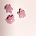 Margele "Broasca Testoasa" -imitatie coral-lila-1buc