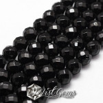 Agate Sfere Fatetate Negre 6mm-20 buc