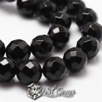 Agate Sfere Fatetate Negre 6mm-20 buc