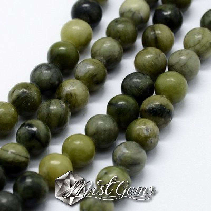 Jad African Natural Sfere 4mm -Sir 37cm
