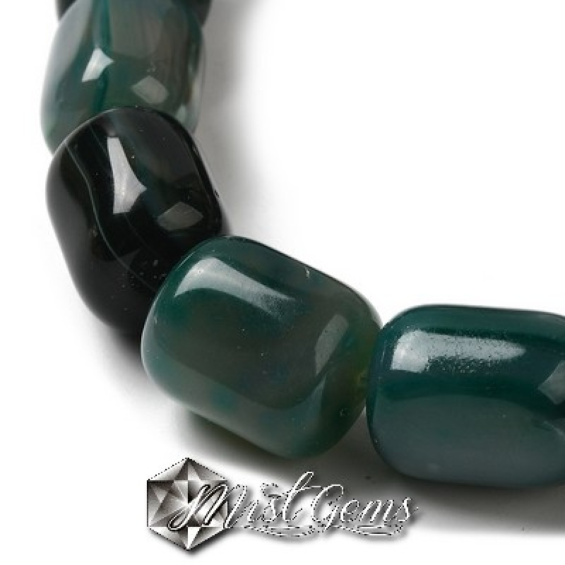 Agate Coloana Verzi 15mm -1 sir