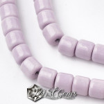Agate cilindrice mov-lila 8.5X5mm -10 buc
