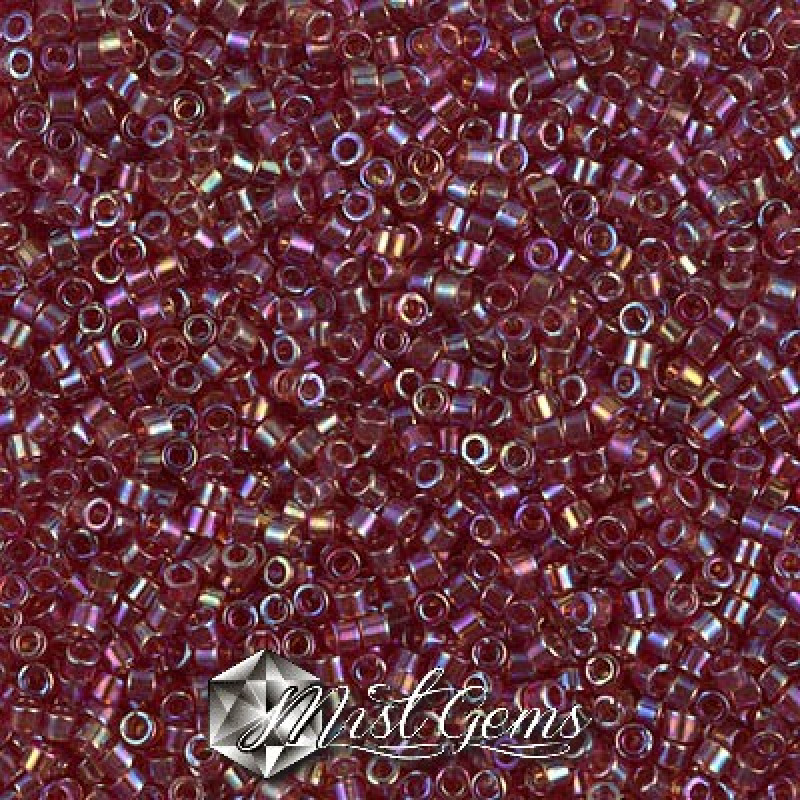 Delica 11/0 DB 1242 Transparent Dark Cranberry AB