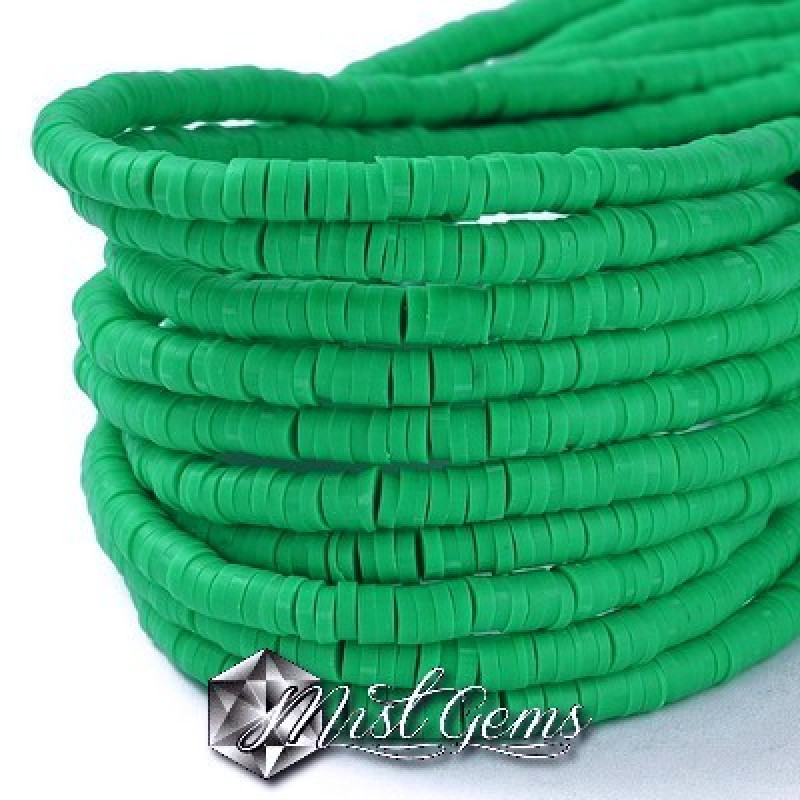 Discuri din argila polimerica-vinil-6mm,verde