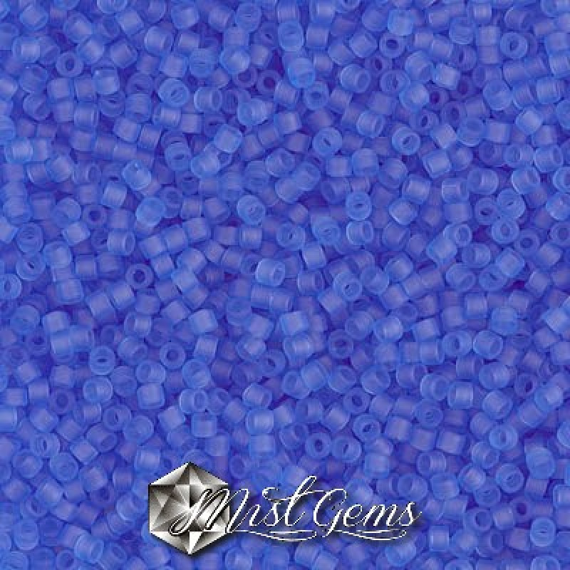 Delica 11/0 DB 1270  Matted Transparent Azure