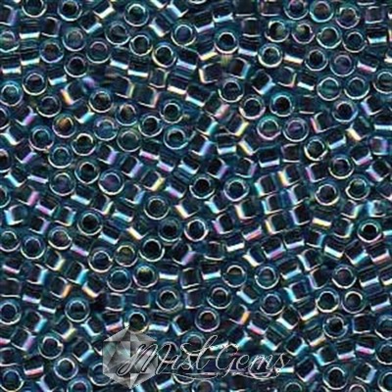 Delica 11/0 DB 0085 (DB85) Blue Lined Aqua AB