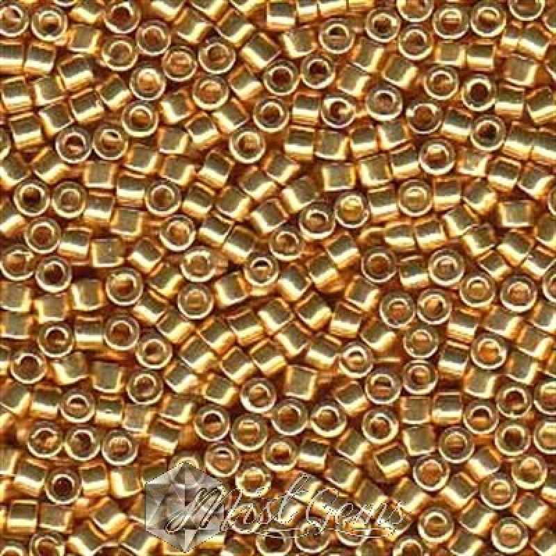 Delica 11/0 DB 0410 Galvanized Yellow Gold Dyed