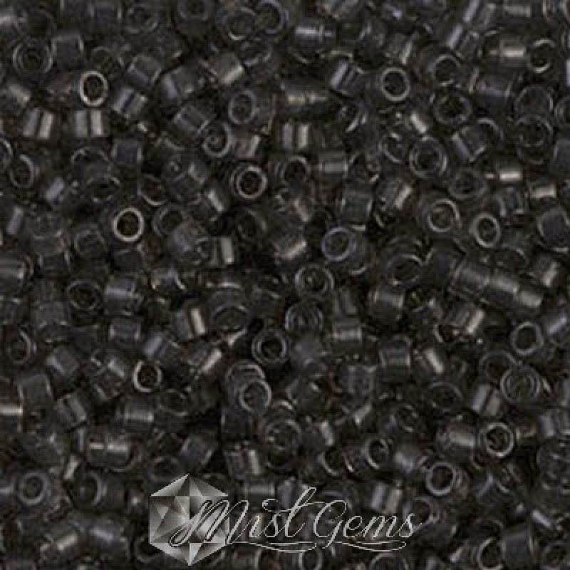 Delica 11/0 DB 1319 Transparent Dark Grey Dyed