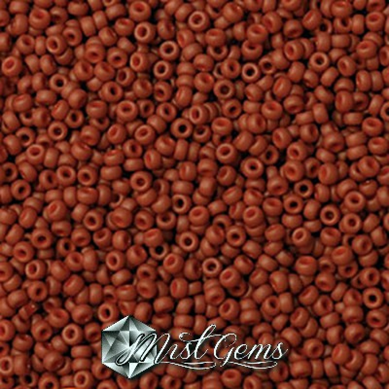 Miyuki Round Rocailles 2315-15/0 RR 2315 Matted Opaque Terra Cotta