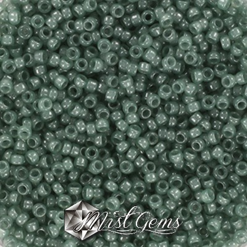 Miyuki Round Rocailles 2376-15/0 RR 2376 Ceylon Translucent Eucalyptus