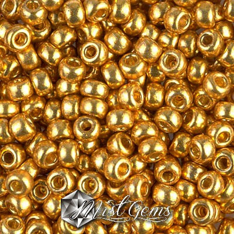 Miyuki Round Rocailles RR06/0-4202 Duracoat Galvanized Gold