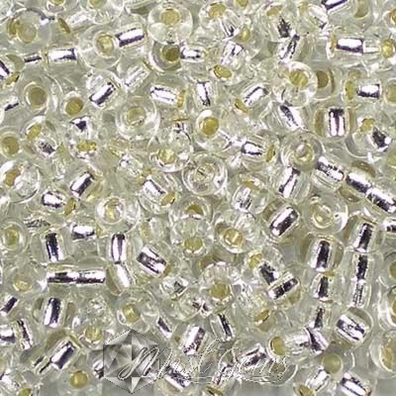 Miyuki Round Rocailles RR06/0-0001 Silver Lined Cristal