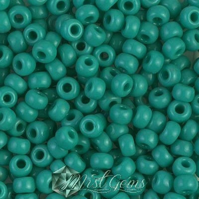 Miyuki Round Rocailles RR06/0-0412 Opaque Turquoise Green