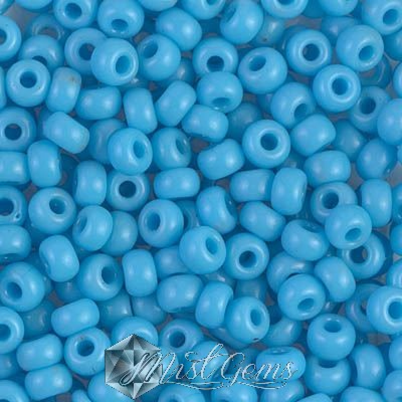 Miyuki Round Rocailles RR06/0-0413 Opaque Turquoise Blue